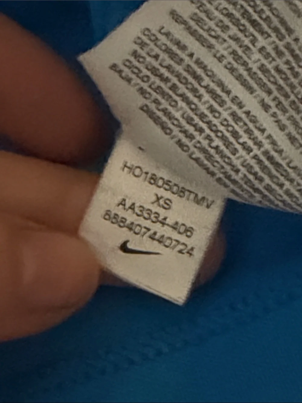 Nike Kids Bright Blue Polo Shirt with Black Swoosh